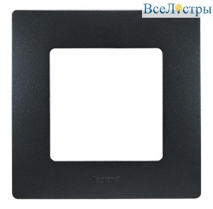 Рамка 1-постовая Legrand Etika антрацит 672581