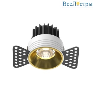 Встраиваемый светодиодный светильник Maytoni Round DL058-7W4K-TRS-BS