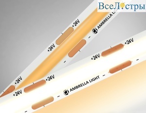 Светодиодная лента Ambrella Light Illumination 24В COB 10Вт/м 3000K 5м IP20 GS4651