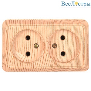 Розетка двойная 2П General Альфа 477040