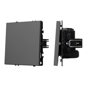 Выключатель перекрёстный 1 кл софт-тач серый базальт Arlight SWT-MKX1-SFPL-GR (250V, 10A) 054251(1)