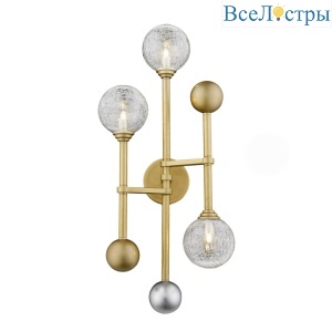 Настенный светильник Delight Collection Fluxus W68084-3 gold
