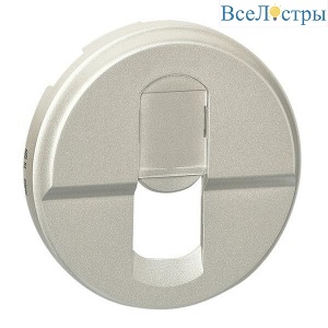 Лицевая панель Legrand Celiane розетки компьютерной RJ45 титановая 068551