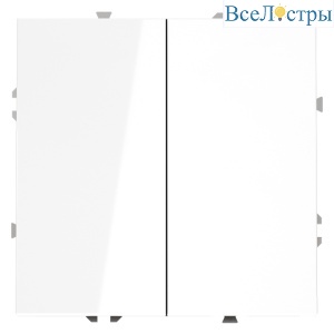 Проходной переключатель двухклавишный Voltum S70 VLS020301