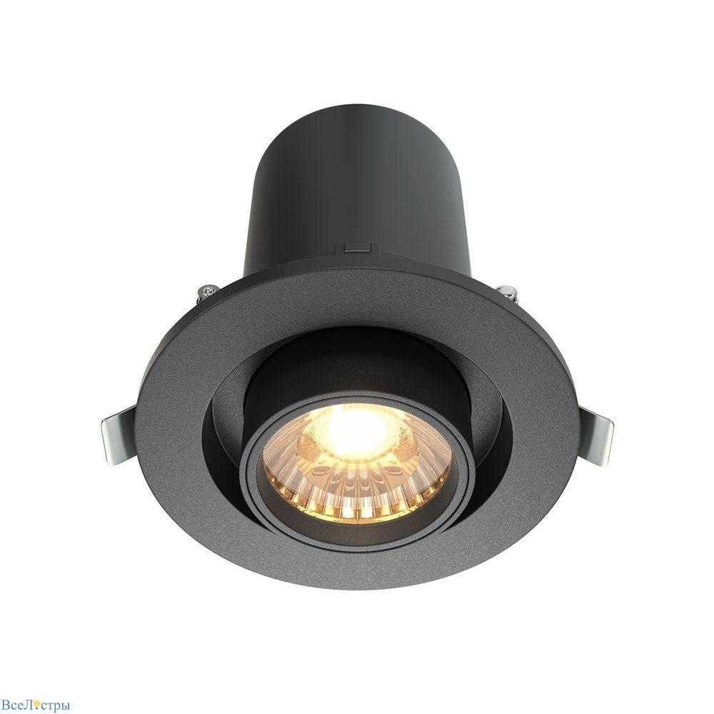 встраиваемый светодиодный спот maytoni technical hidden dl045-01-10w3k-b