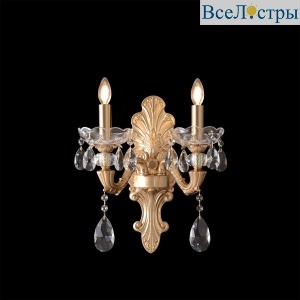 Бра Crystal Lux ELIZABETH AP2 BRASS