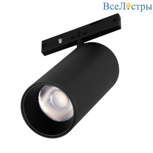 Трековый магнитный светильник Arlight MAG-MICROCOSM-SPOT-R35-5W Warm2700 (BK, 36 deg, 24V) 055468