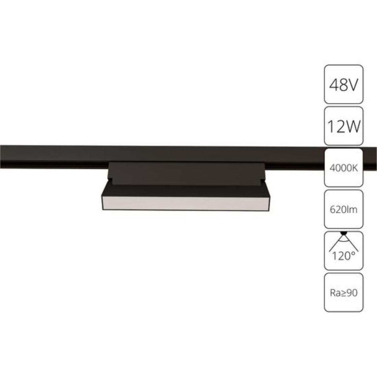 трековый светодиодный светильник arte lamp linea a4669pl-1bk