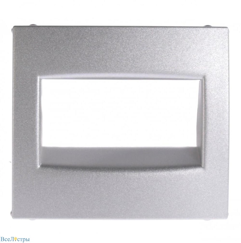 лицевая панель legrand valena розетки rj45 алюминий 770255