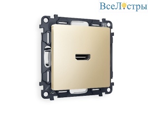 Комплект механизма розетки HDMI 2.0 40V/500mA 2.0GHz 5-18Gbit/s Ambrella Volt Alfa MA614010