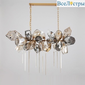Подвесная люстра Delight Collection Britannica 8898P/BL gold/smoky