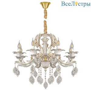 Подвесная люстра AM Group CLEOPATRA SP8 WH+GL
