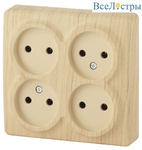 Розетка 4х2P Эра 11-2210-11 Б0020708