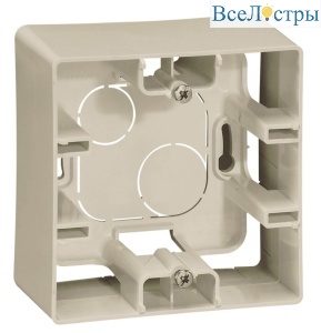 Коробка для накладного монтажа 1-постовая Legrand Etika слоновая кость 672520