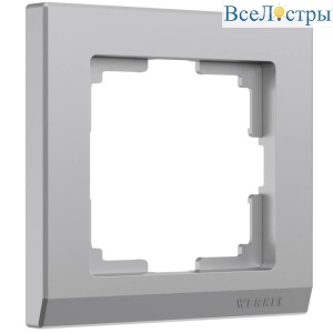 Рамка на 1 пост Werkel Stark серебряный W0011806 4690389161704