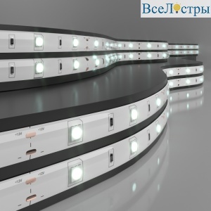 Светодиодная лента Elektrostandard 12V 7,2W 30Led 5050 IP65 холодный белый, 5м 4690389038440