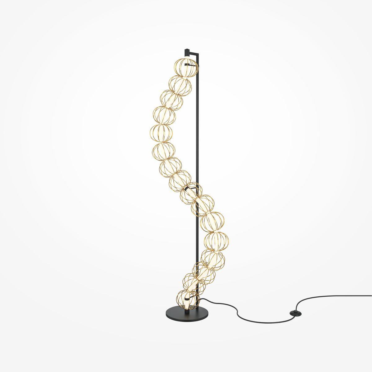торшер maytoni golden cage mod216fl-l38g3k