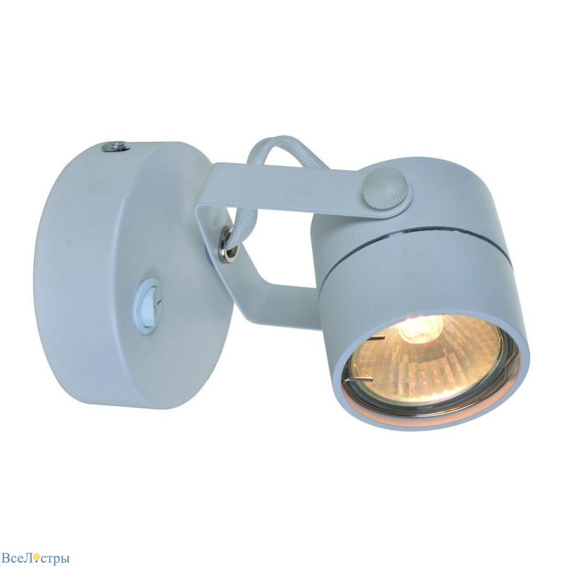 спот arte lamp lente a1310ap-1wh