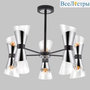 Люстра на штанге IMEX MD.51913-10-S-BK+CH