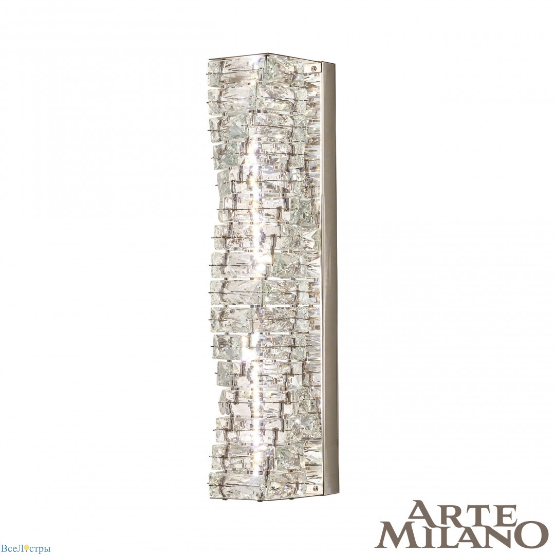 настенный светильник arte milano 2152b.d110.h500.led.5 ni