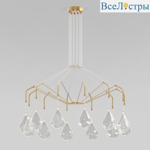 Подвесная люстра Eurosvet Birne 201002/12 латунь Smart a071499
