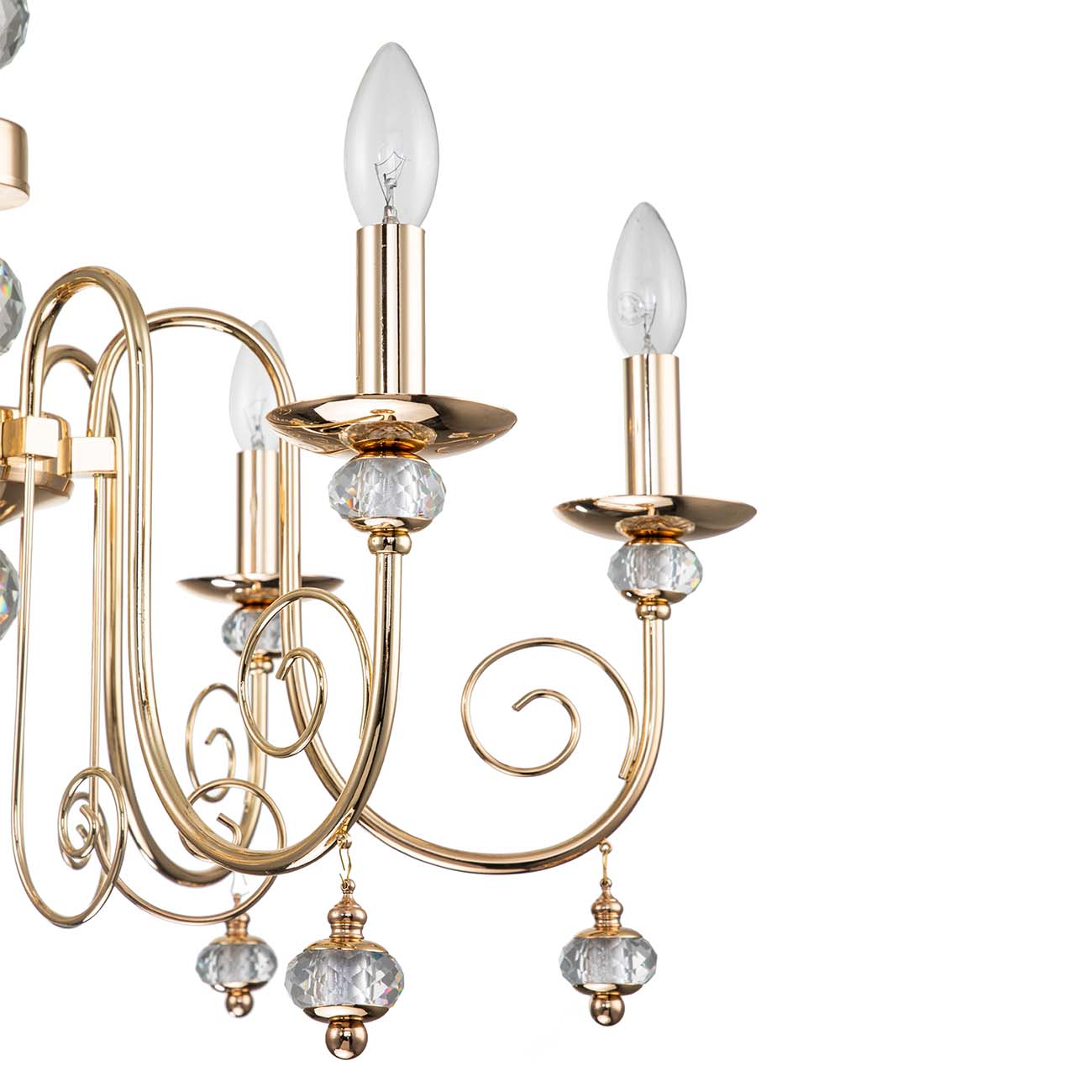 подвесная люстра escada shine 678/6pl gold
