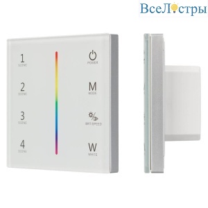 Панель Arlight Sens Smart-P22-RGBW White (12-24V, 4x3A, 2.4G) 025168