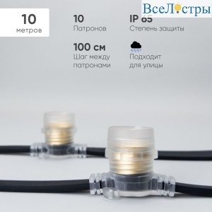 Гирлянда Белт-Лайт Laitcom (LTC) BL10m/10L-1-P