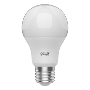 Лампа светодиодная Gauss E27 9,5W 3000К груша матовая 1023210