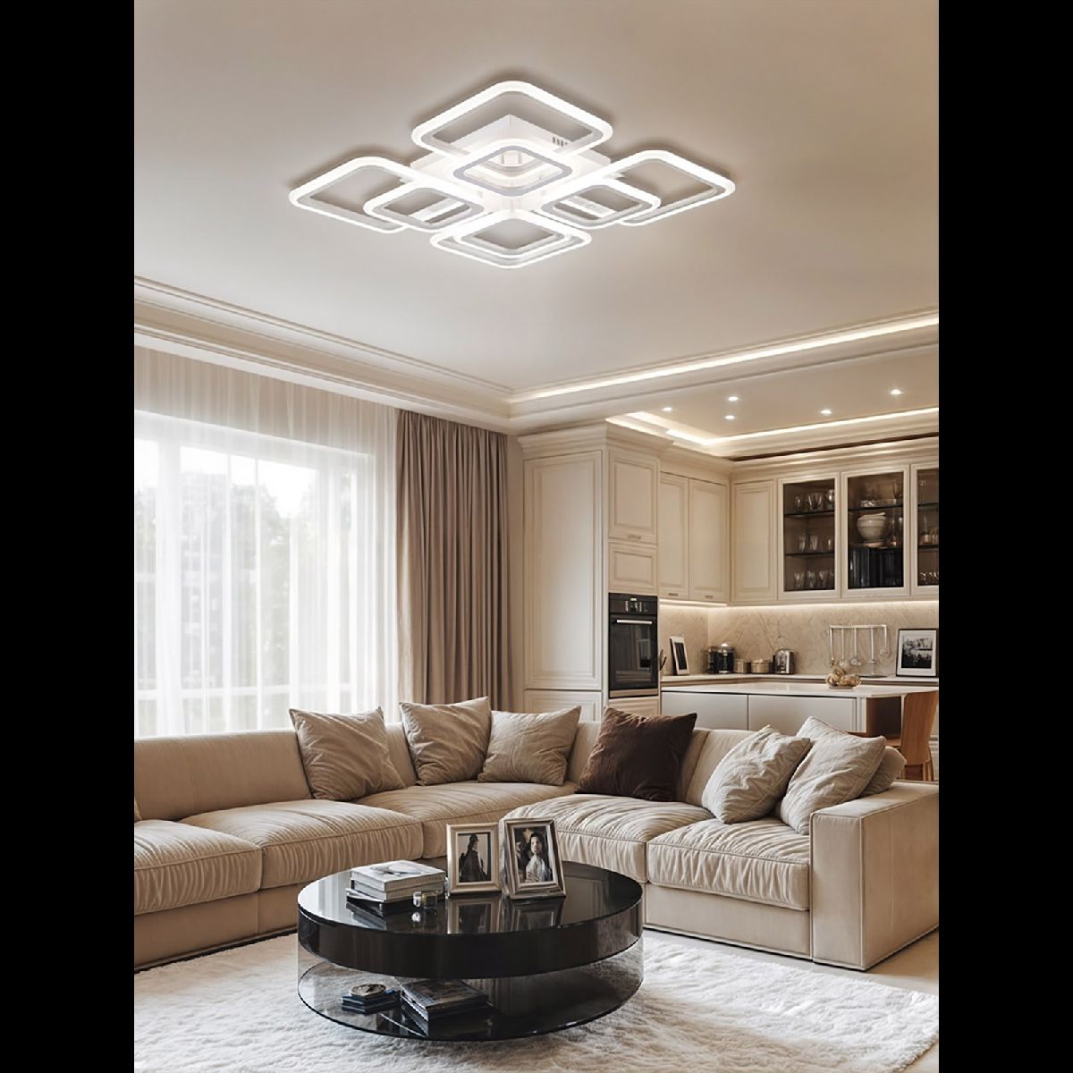 потолочная люстра natali kovaltseva spektr led smart 84006