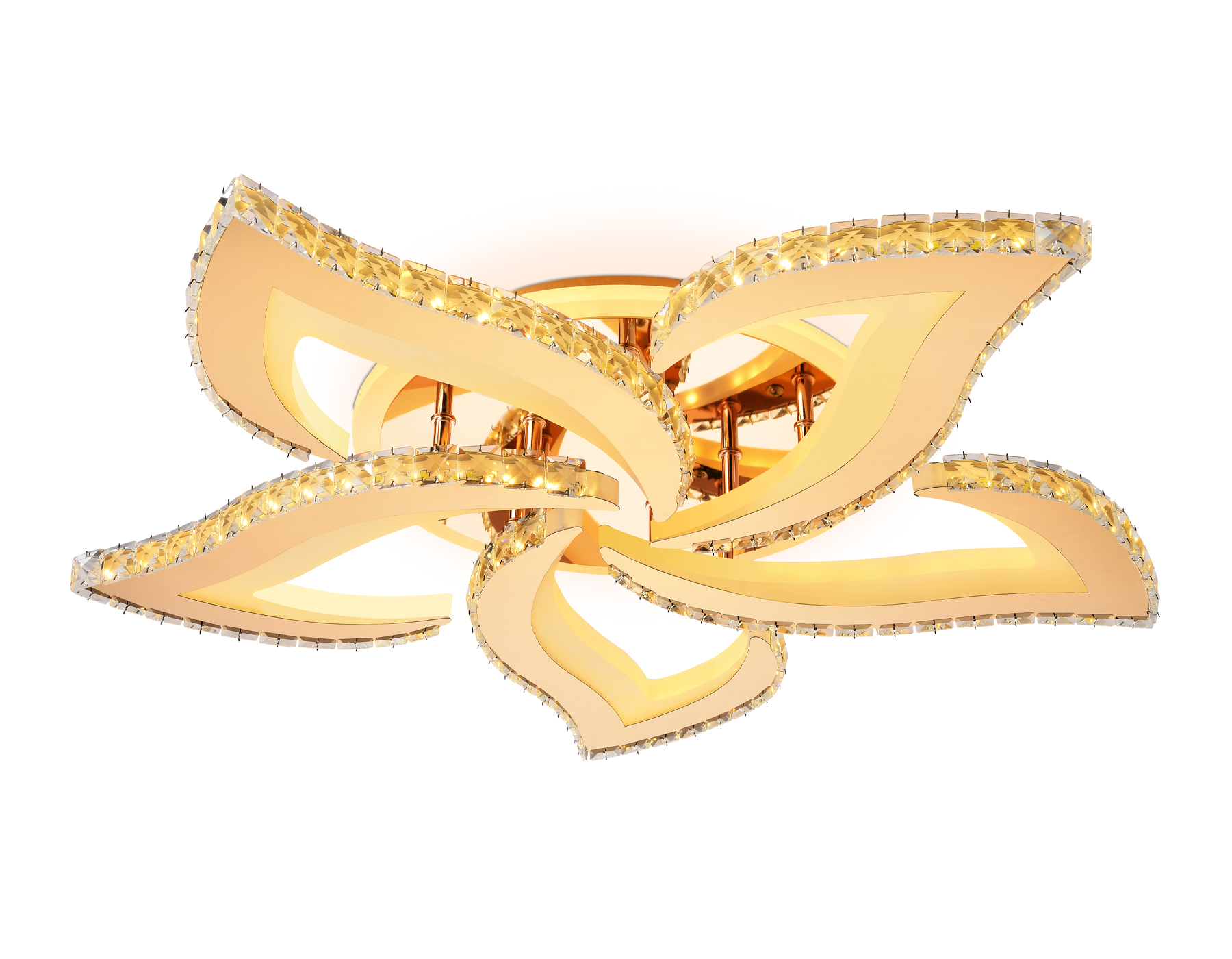потолочный светодиодный светильник ambrella light acrylica fa1724