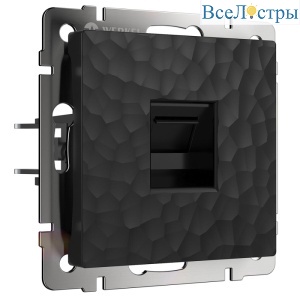 Розетка Werkel Hammer черный 4690389163043