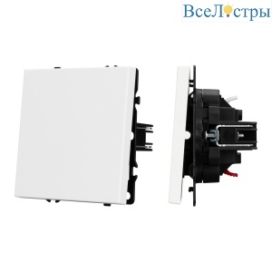 Механизм звонкового выключателя Arlight SWT-NOBE-MKR1-SFPL-WH (230V, 10A) (Белый кварц) 054237(1)
