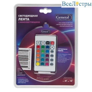 Светодиодная лента (комплект) General GLS-5050-60-14.4-12-IP20-PRO-RGB-3-KIT 503821