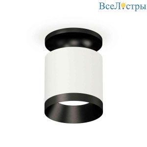 Комплект накладного светильника Ambrella light Techno Spot XS7401083 SWH/PBK белый песок/черный полированный (N7926, C7401, N7031)