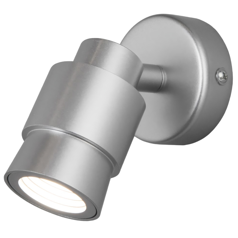 спот eurosvet plat 20125/1 led серебро