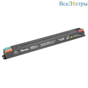 Трансформатор для светодиодной ленты с диммированием Feron LB006 100W 24V IP20 52129
