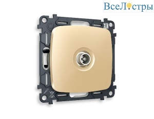 Комплект механизма TV розетки проходной 5-1000 MHz 4dB Ambrella Volt Omega MO613030