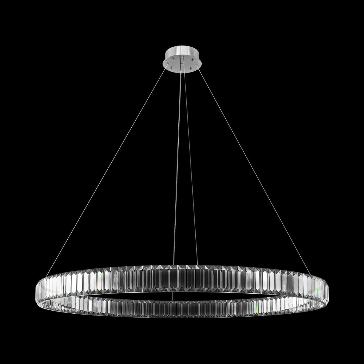подвесной светодиодный светильник loft it crystal ring 10135/1000 chrome