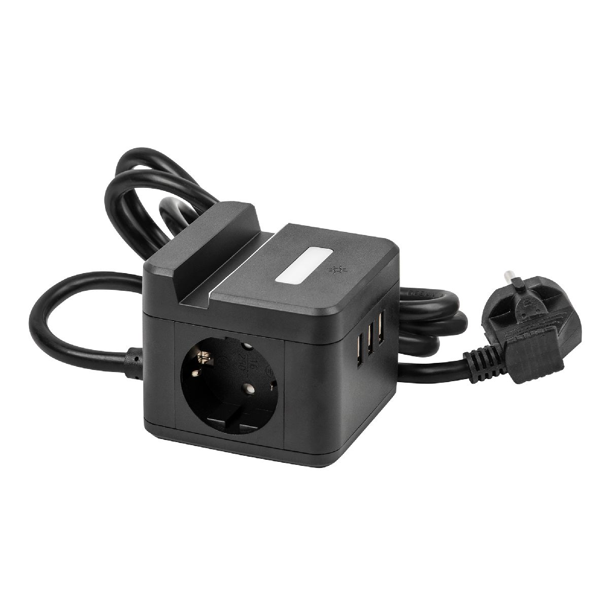 удлинитель uniel s-gcd2-1,5sbuh black ul-00011252