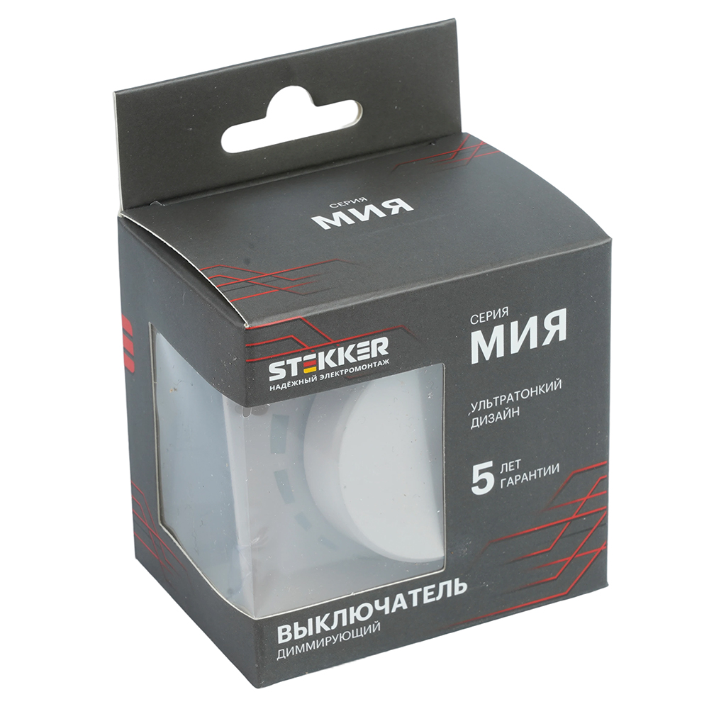 выключатель диммирующий stekker мия rsw10-3106-08 пудровый жемчуг 50567