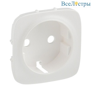 Лицевая панель Legrand Valena Allure розетки с/з с зажимами жемчуг 755259