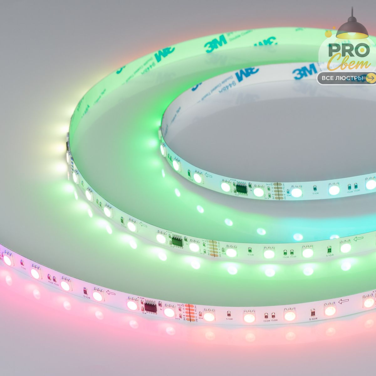 светодиодная лента arlight dmx-b60-10mm 24v rgb-px6 (14 w/m, ip20, 5m)  039183(1)