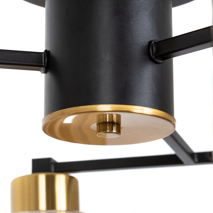 потолочная люстра arte lamp leo a7027pl-6bk