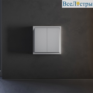 Клавиши для выключателя/переключателя двухклавишного Voltum S70 (серый) VLS000316
