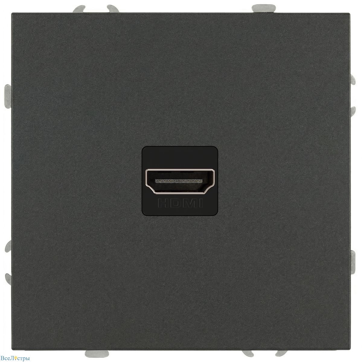 розетка эра galaxy 15-3114-06 hdmi ip20 графит б0070799
