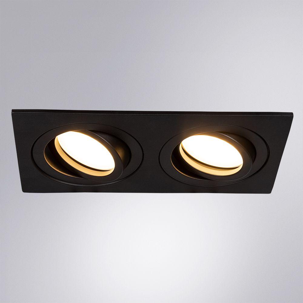встраиваемый светильник arte lamp tarf a2168pl-2bk