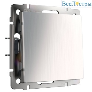 Выключатель одноклавишный проходной Werkel глянцевый никель W1112002 4690389157622