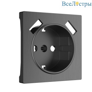 Накладка для розетки USB Werkel графит рифленый W1179504 4690389158667