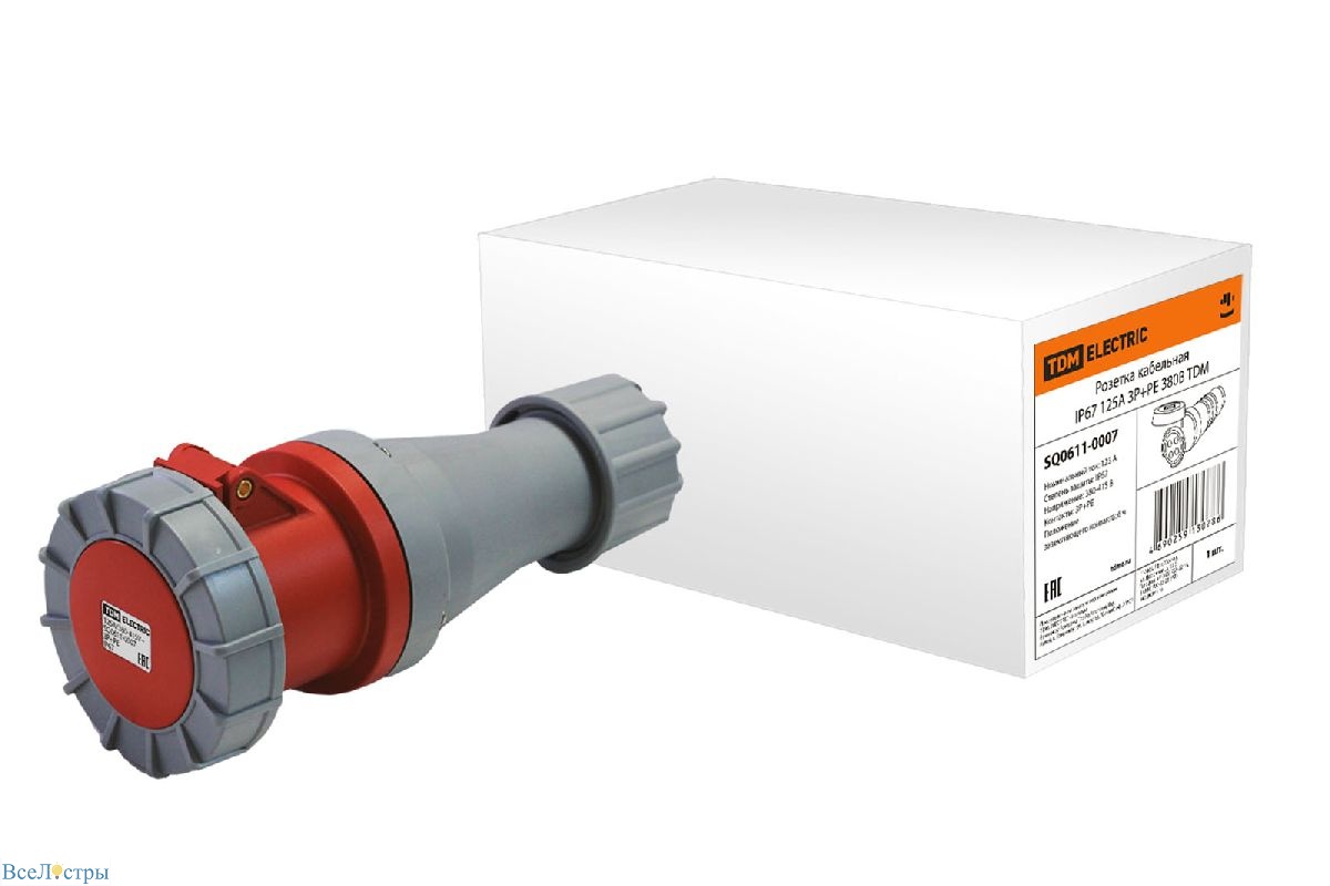 розетка кабельная tdm electric sq0611-0007